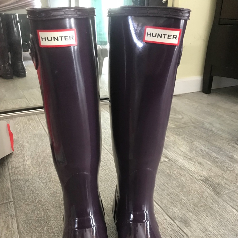 WOMEN’S ORIGINAL TALL GLOSSY HUNTER BOOT US SIZE 7
